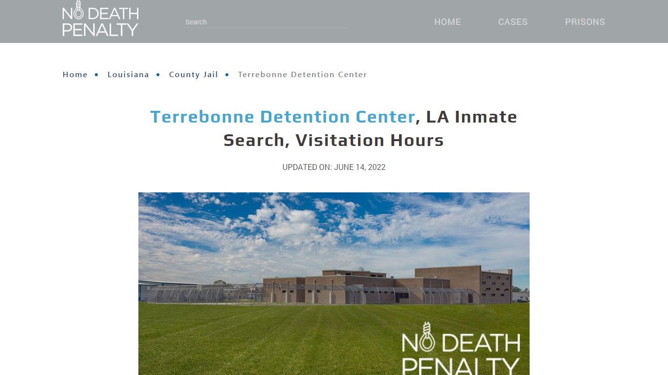 Terrebonne Detention Center, LA Inmate Search, Visitation Hours